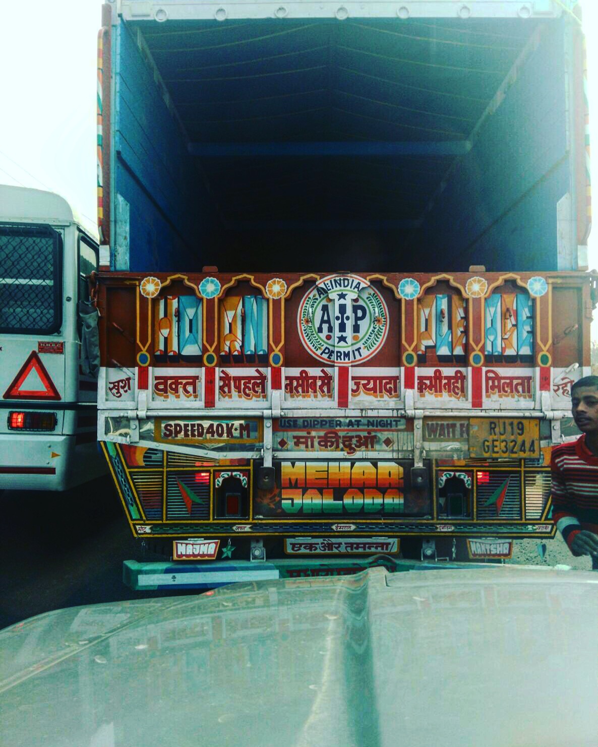 ‘Waqt se pehle, naseeb se jyada, kabhi nahi milta”. #Trucks on the #highway pass on #life #qoutes #openroadindia