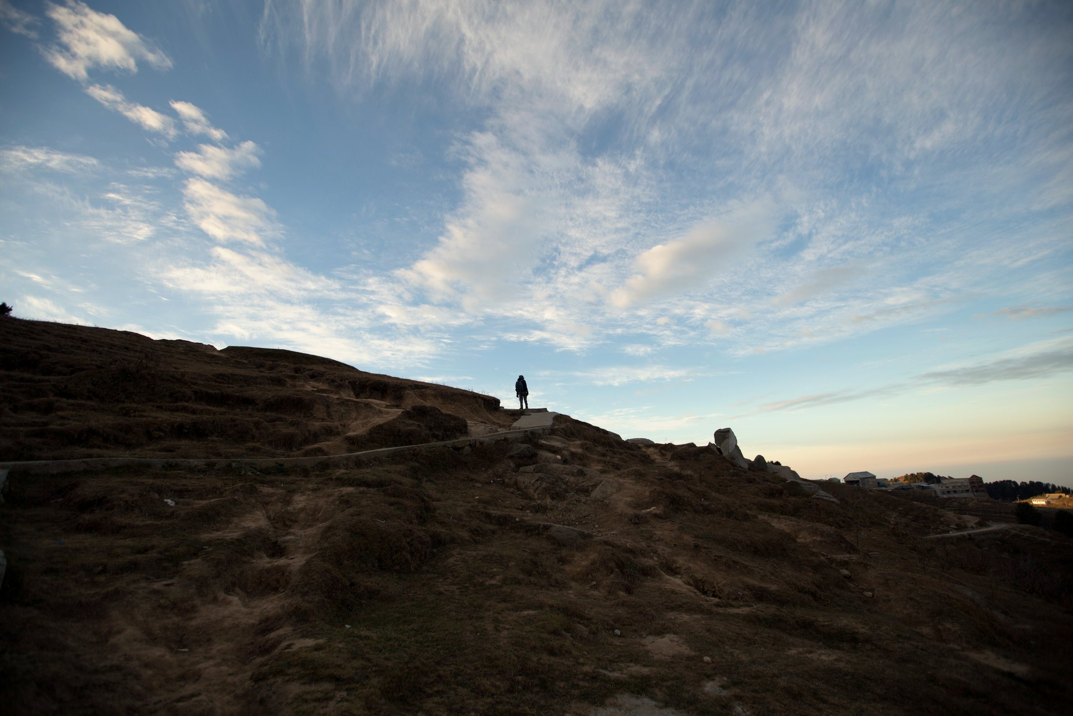 Alone on the ridge. â€” Himachal Pradesh Â· Nov 2015