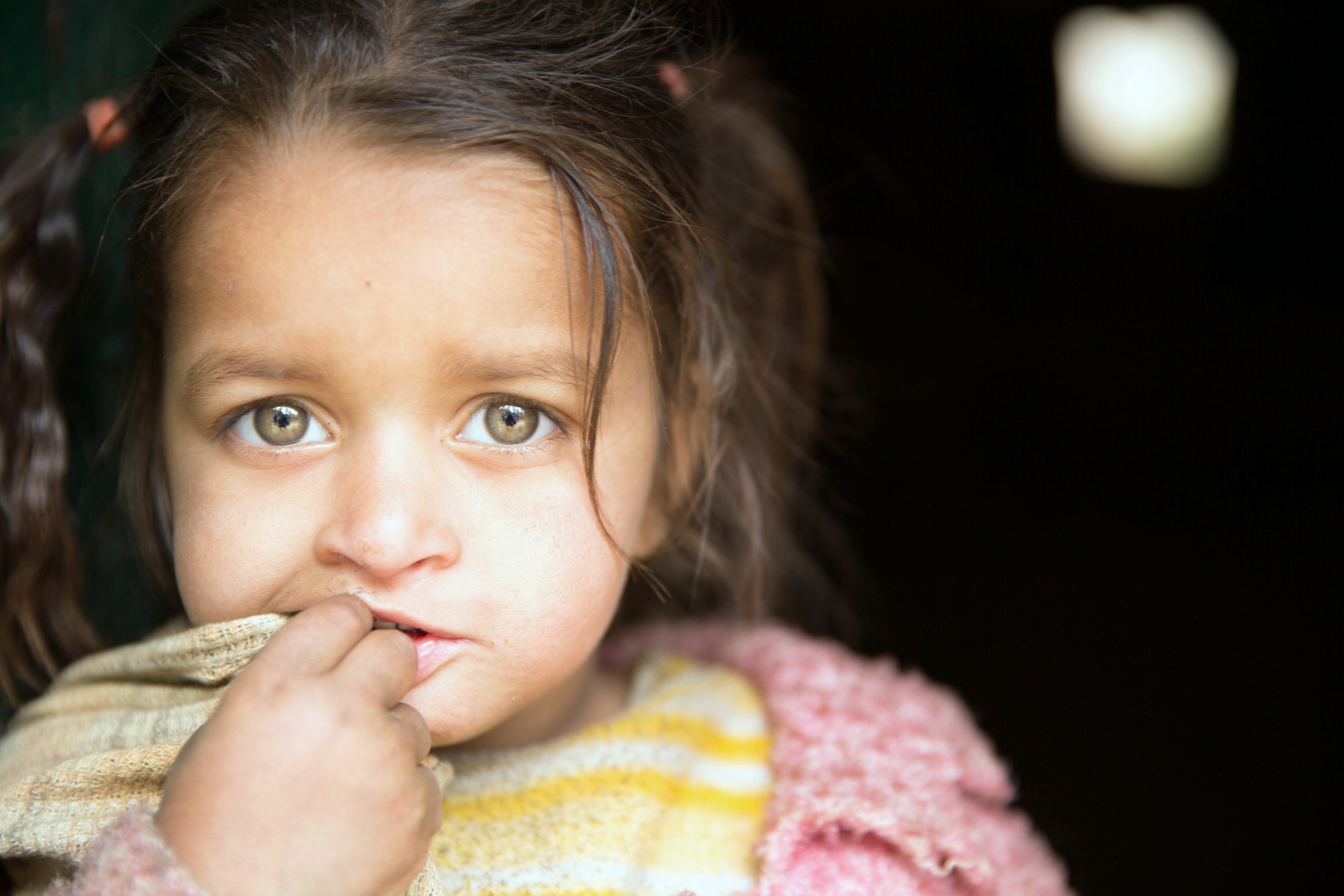 A mountain girl's gaze. â€” Himachal Pradesh Â· Nov 2015