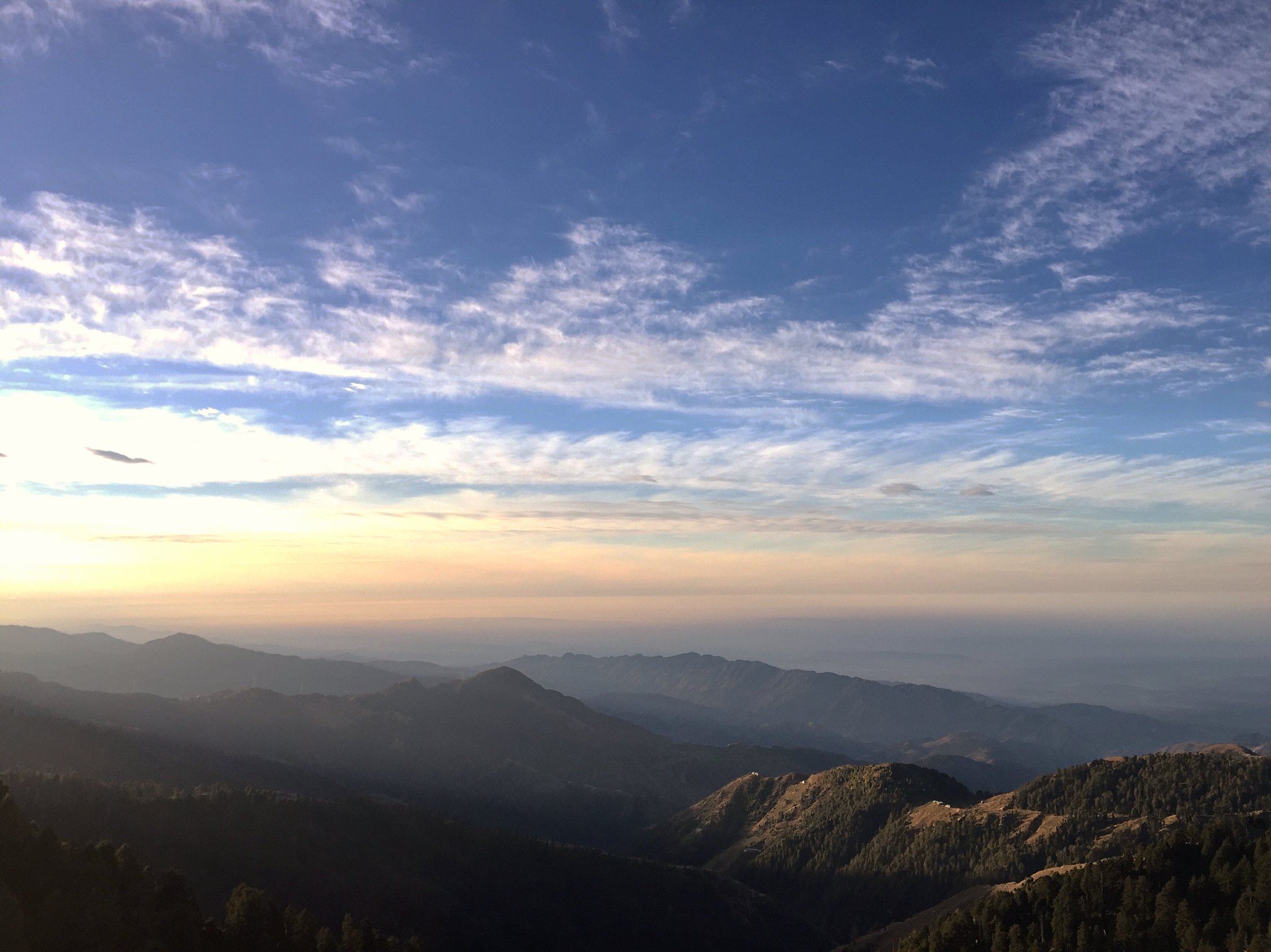 Dawn over the ranges. â€” Chamba, Himachal Pradesh Â· Nov 2015
