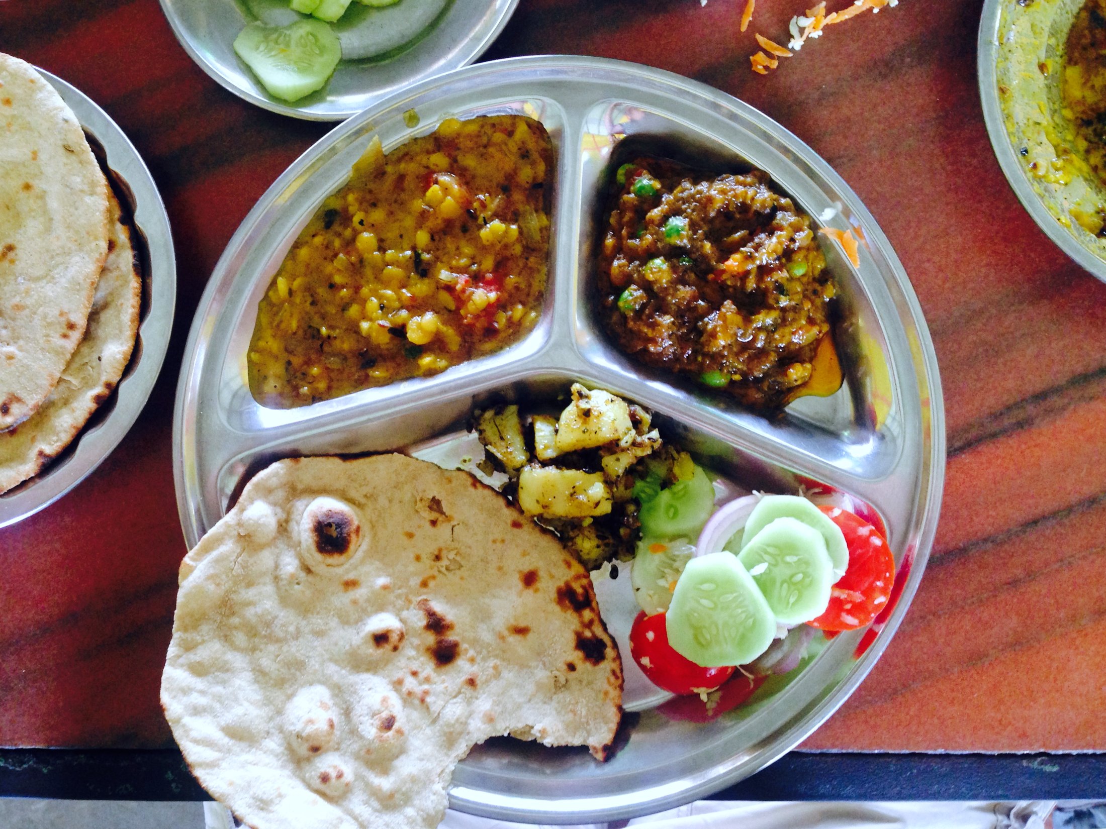 A thali on the way.