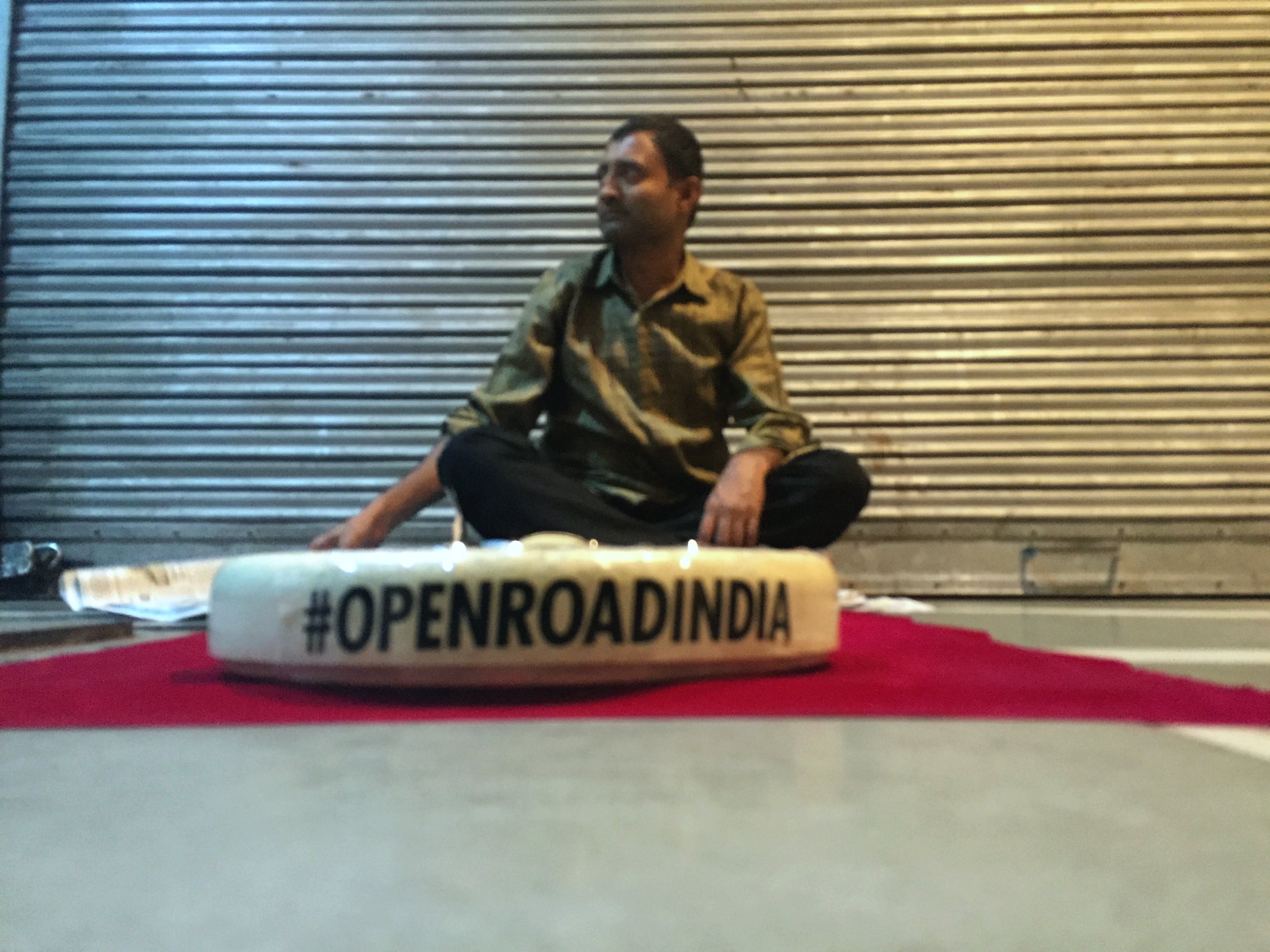 Open Road India â€” even on the weighing machine. â€” New Delhi Â· Nov 2015